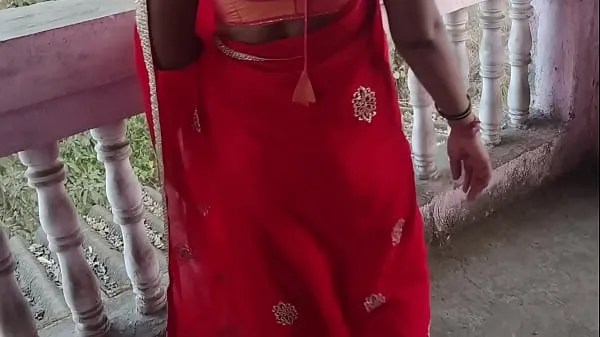 Μεγάλα Seeing step sister's red saree, step brother could not control his penis and fucked her νέα βίντεο