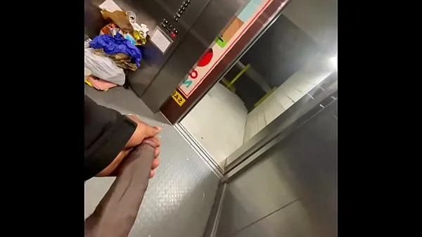 Big Bbc in Public Elevator opening the door (Almost Caught new Videos