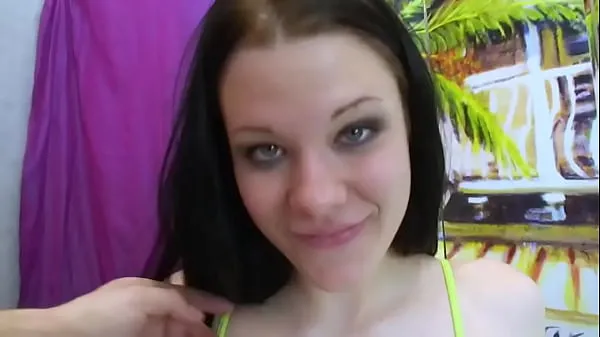 วิดีโอใหม่ยอดนิยม Hot brunette with perfect small tits begs me to fuck her hot shaved pussy hard so she can cum รายการ