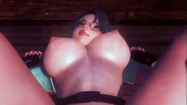 Veliki Lara Croft giving her pussy in a cave (Tomb Raider novi videoposnetki
