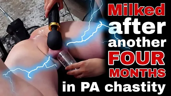 Grote Femdom Milked Ruined Orgasm After 4 Months in PA Chastity Slave Fucking Machine FLR Milf Stepmom nieuwe video's