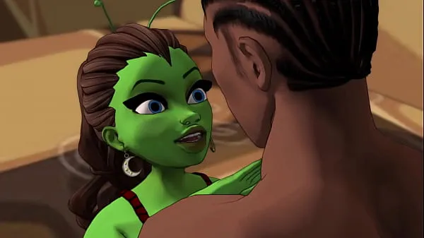 Big Green skinned big booty alien gets fucked good by bbc in inter dimensional sex new Videos