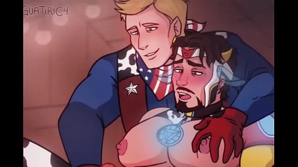 대규모 Iron man x Captain america - steve x tony gay milking masturbation cow yaoi hentai개의 새 동영상