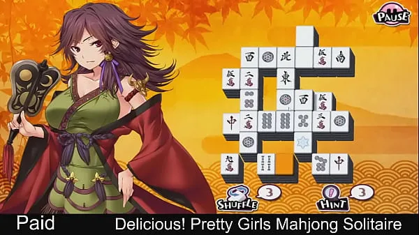 Delicious! Pretty Girls Mahjong Solitaire Shingen Video baru yang besar