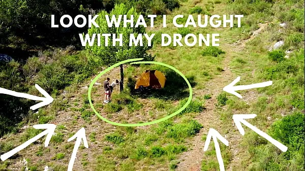 Grote Drone accidentaly catches outdoor sex nieuwe video's