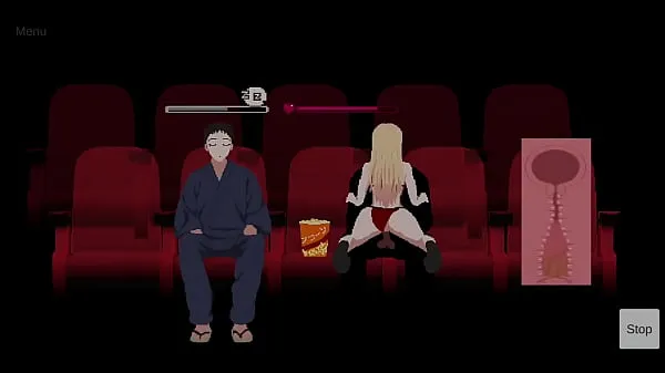 Grandes Stranger starts to turn on blonde girl at the cinema and fucks her next to his friend who doesn't notice - My Dress Up Darling In Cinema novos vídeos