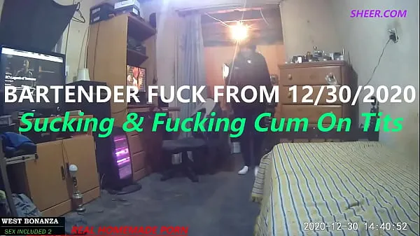 Big Bartender Fuck From 12/30/2020 - Suck & Fuck cum On Tits new Videos