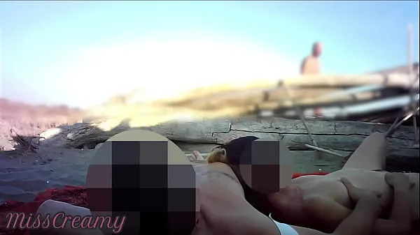 French Teacher Handjob Amateur on Nude Beach public to stranger with Cumshot - MissCreamy Video baharu besar