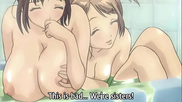 Big step Sisters Taking a Bath Together! Hentai [Subtitled new Videos