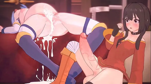 Büyük Aqua Gets Pounded (KonoSuba Futa Animation yeni Video