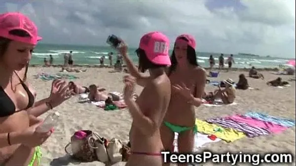 Spring Break Teen Girls Partying مقاطع فيديو جديدة كبيرة