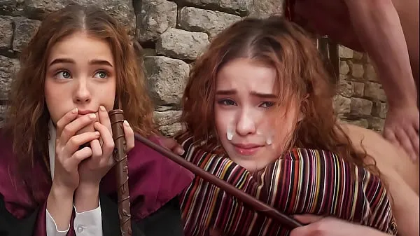 Grote ERECTO ! - Hermione´s First Time Struggles With A Spell - NoLube nieuwe video's