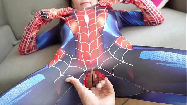 Duże Pov】Spider-Man got handjob! Embarrassing situation made her even hornier nowe filmy
