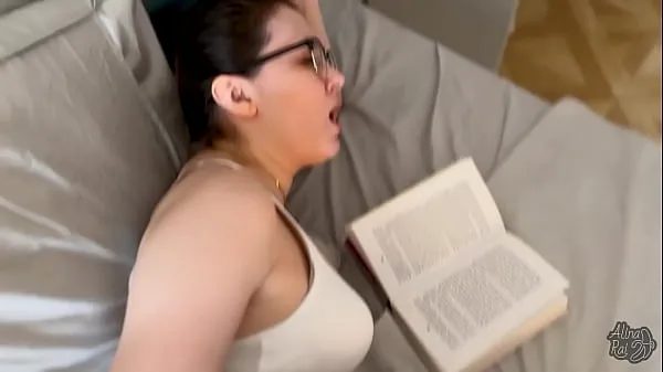 Big Stepson fucks his sexy stepmom while she is reading a book new Videos