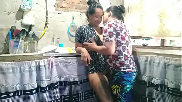 Since my husband is not in town, I call my best friend for wild lesbian sex Video baharu besar