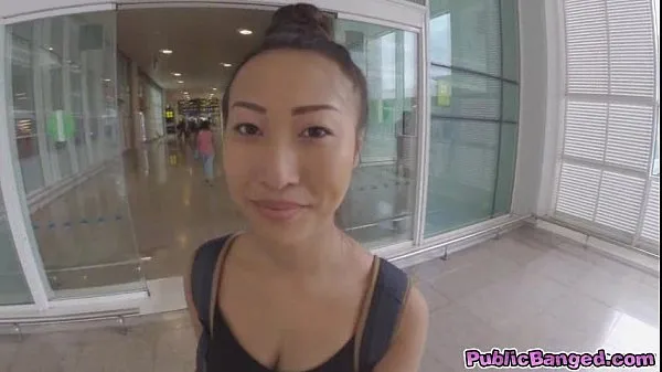 วิดีโอใหม่ยอดนิยม Big titted asian Sharon Lee fucked in public airport parking lot รายการ